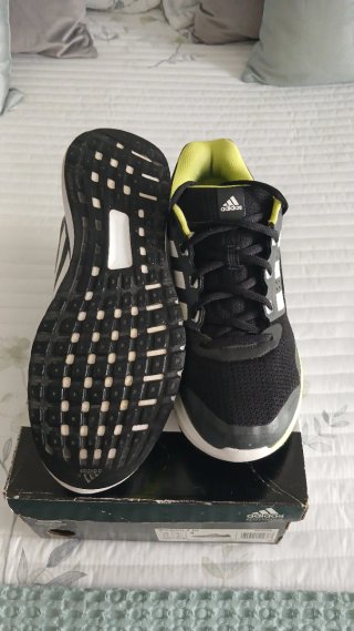 Adidas Duramo 7 Preto/Amarelo Tamanho 44