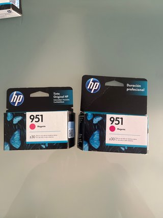 2x HP 951 Magenta Tinta Original HP