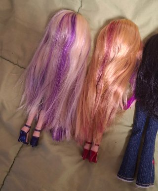 Lote 4 Bratz Magic Hair y Fashion Pixiez