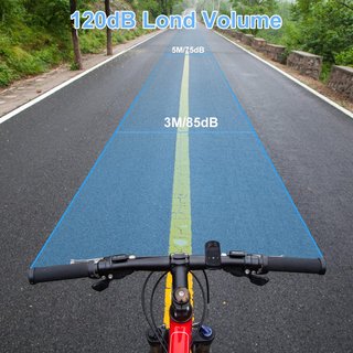 Timbre Bicicleta Eléctrico 120dB Impermeable