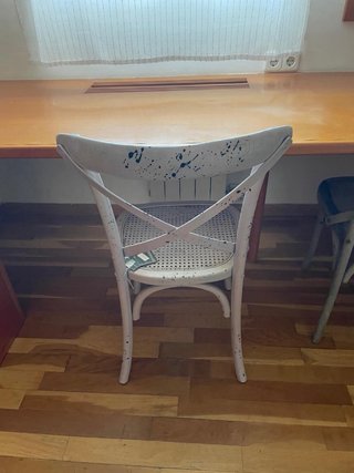 Silla Amadeus metal y madera