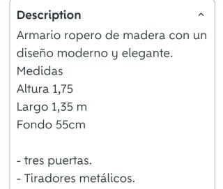 Armario ropero blanco