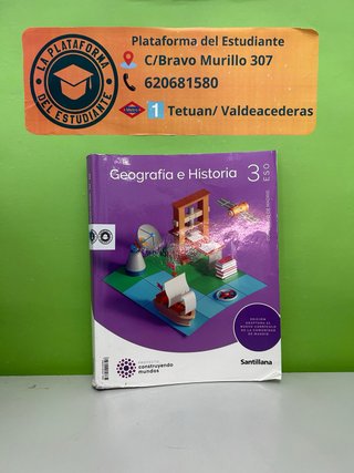 Geografía e Historia, 3 ESO Santillana 2024