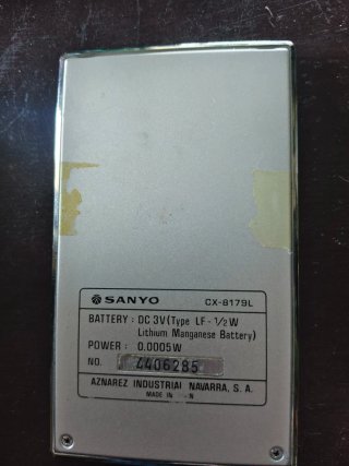Calculadora Sanyo CX 8179L