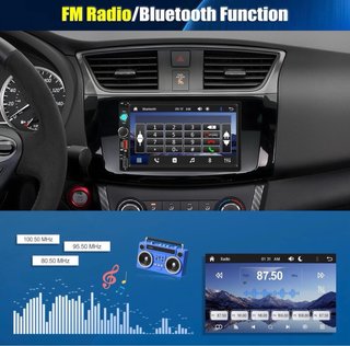 Radio Coche 2 DIN 7” CarPlay Android Auto