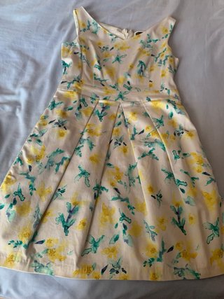 Vestido Zara flores acuarela