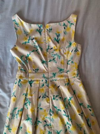 Vestido Zara flores acuarela