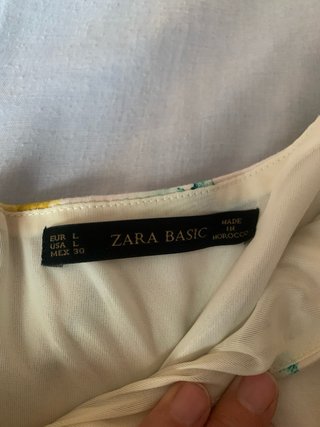 Vestido Zara flores acuarela