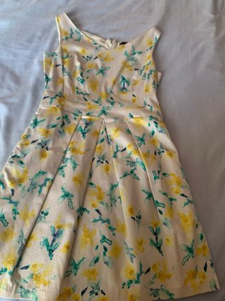 Vestido Zara flores acuarela