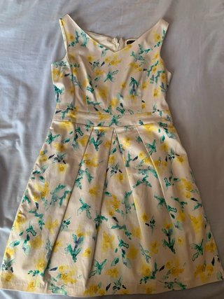 Vestido Zara flores acuarela