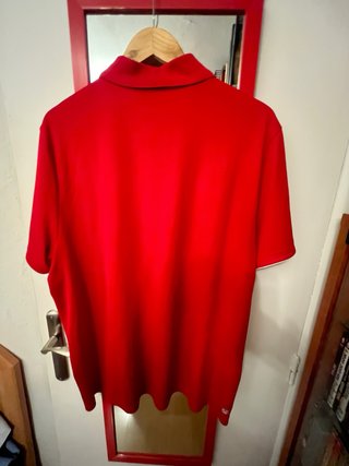 Polo Lacoste Rojo Manga Corta