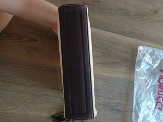 Pochette Fiorucci beige e marrone