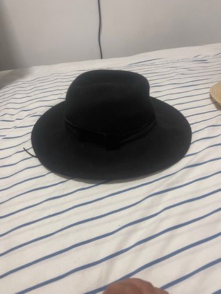Sombrero Negro Ala Ancha