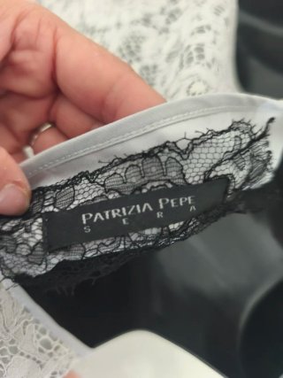 Top pizzo con frange
