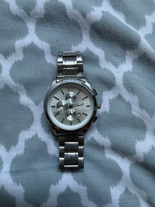 Reloj Emporio Armani Plata y Blanco