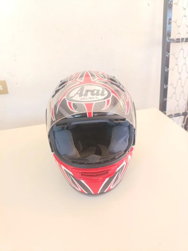 Casco Moto Arai Negro Rojo