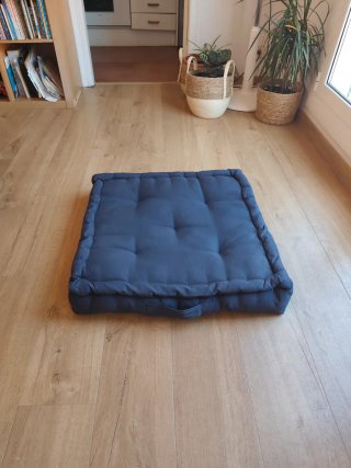 4 Cojines Leroy Merlin 60x60x10cm Azul