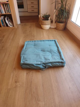 4 Cojines Leroy Merlin 60x60x10cm Azul