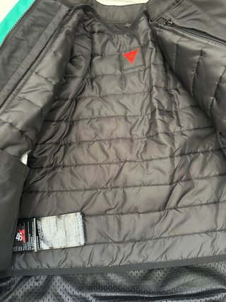 Chaqueta Dainese Mujer Talla 46 Negra/Turquesa