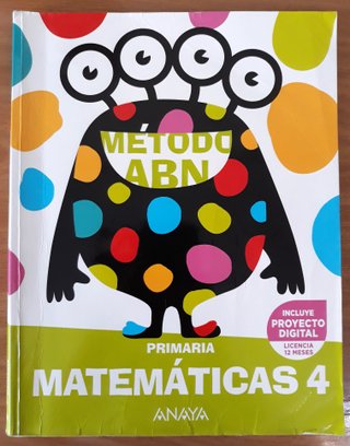 Matemáticas ABN 4º primaria Anaya