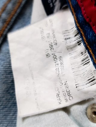 Vaqueros Burberry London Selvedge Talla 52