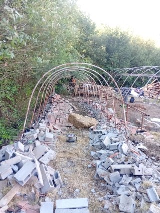 Estructura Invernadero Metálico 2 Invernaderos: