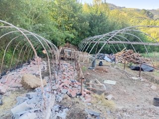 Estructura Invernadero Metálico 2 Invernaderos: