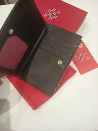 Cartera Carolina Herrera Negra y Dorada