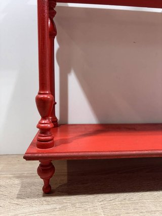 ESTANTERÍA VINTAGE MADERA ROJA