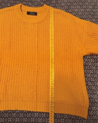 Jersey amarillo de punto Bershka