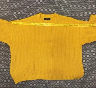 Jersey amarillo de punto Bershka