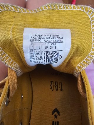Zapatillas Converse Mostaza Talla 39