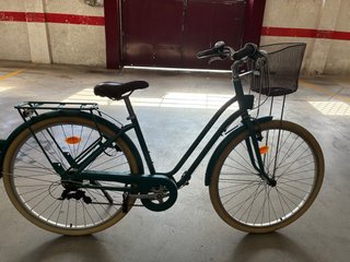 Bicicleta Paseo Decathlon Verde