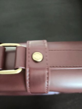 Bolso cartera oficina ECOSUSI cuero granate