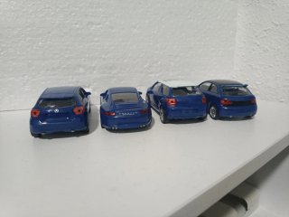 4 coches escala 1:43 variados