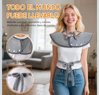 Manta Eléctrica Espalda y Cuello Gris