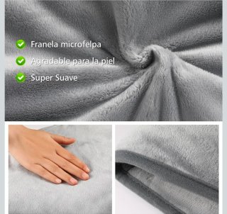 Manta Eléctrica Espalda y Cuello Gris