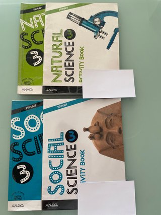 Libros Natural Science y Social Science 3 primaria