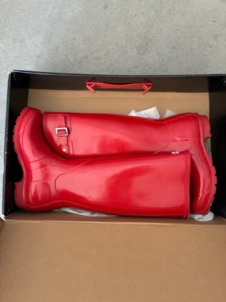 Botas de agua Hunter rojas