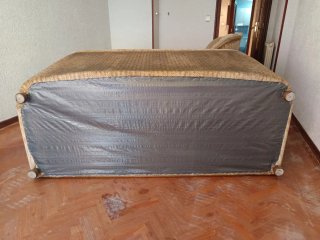 Conjunto de 1 sofá y 2 sillónes de tela