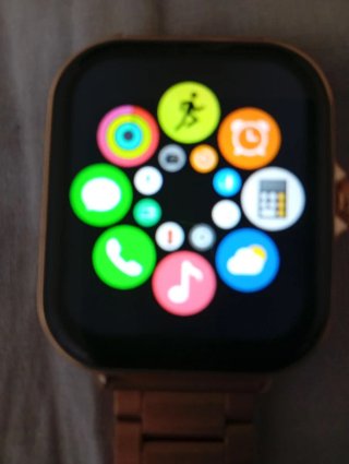 Smartwatch Rejol Dorado y Negro