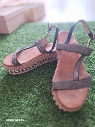 Sandalias Verano Brillantes Talla 38