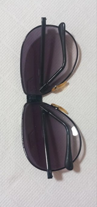 Gafas Vintage Pegables Negro/Dorado