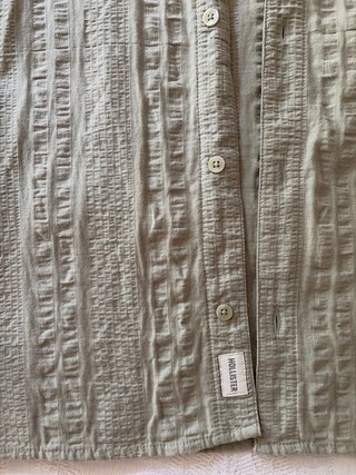 Camisa Hollister Manga Corta Verde Talla XS