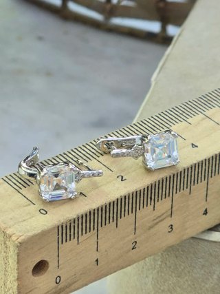 Pendientes Plata 925 con Circonita