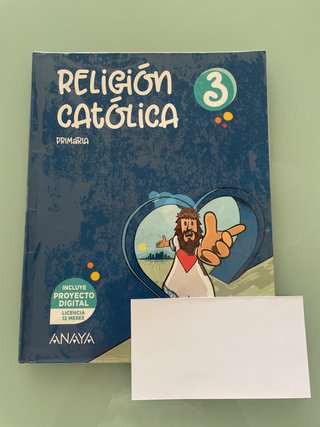 Libro de Religion Catolica Anaya de 3 primaria