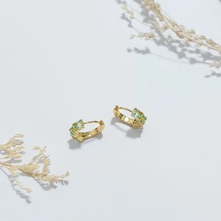Pendientes Pandora Oro y Verde