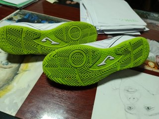 Botines Joma Fútbol Sala Blancos y Verdes