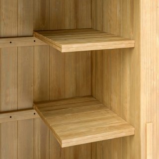 Caseta Jardín Madera Exterior 77x54x180 cm