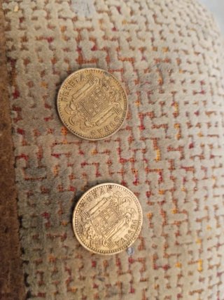 Lote 5 monedas antiguas España